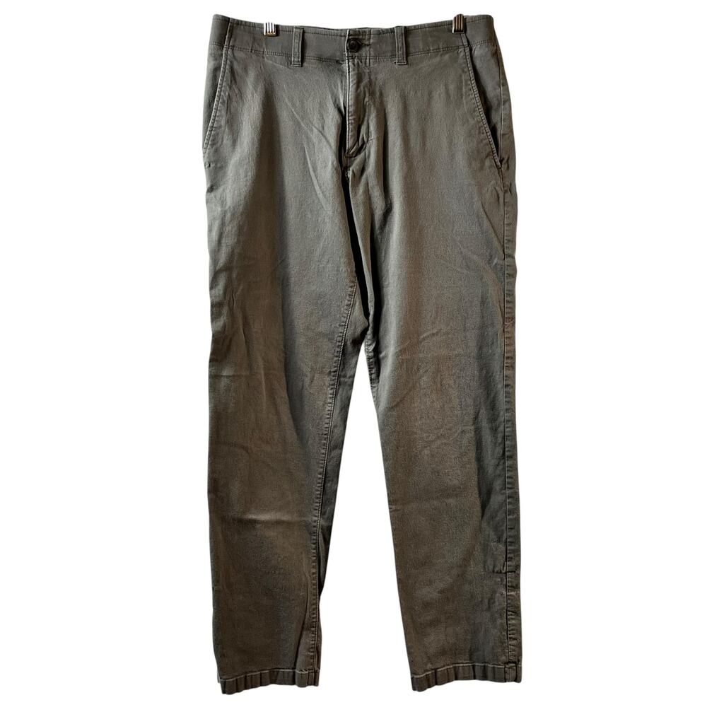 Haggar Straight Fit Coastal Comfort‎ Chino Pants Gray 34 x 32 (2942)